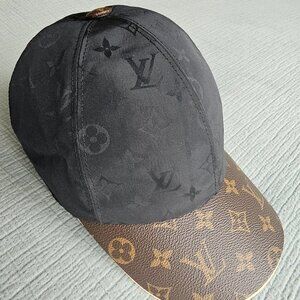 Louis Vuitton Cap with Leather Brim and Silk Lining